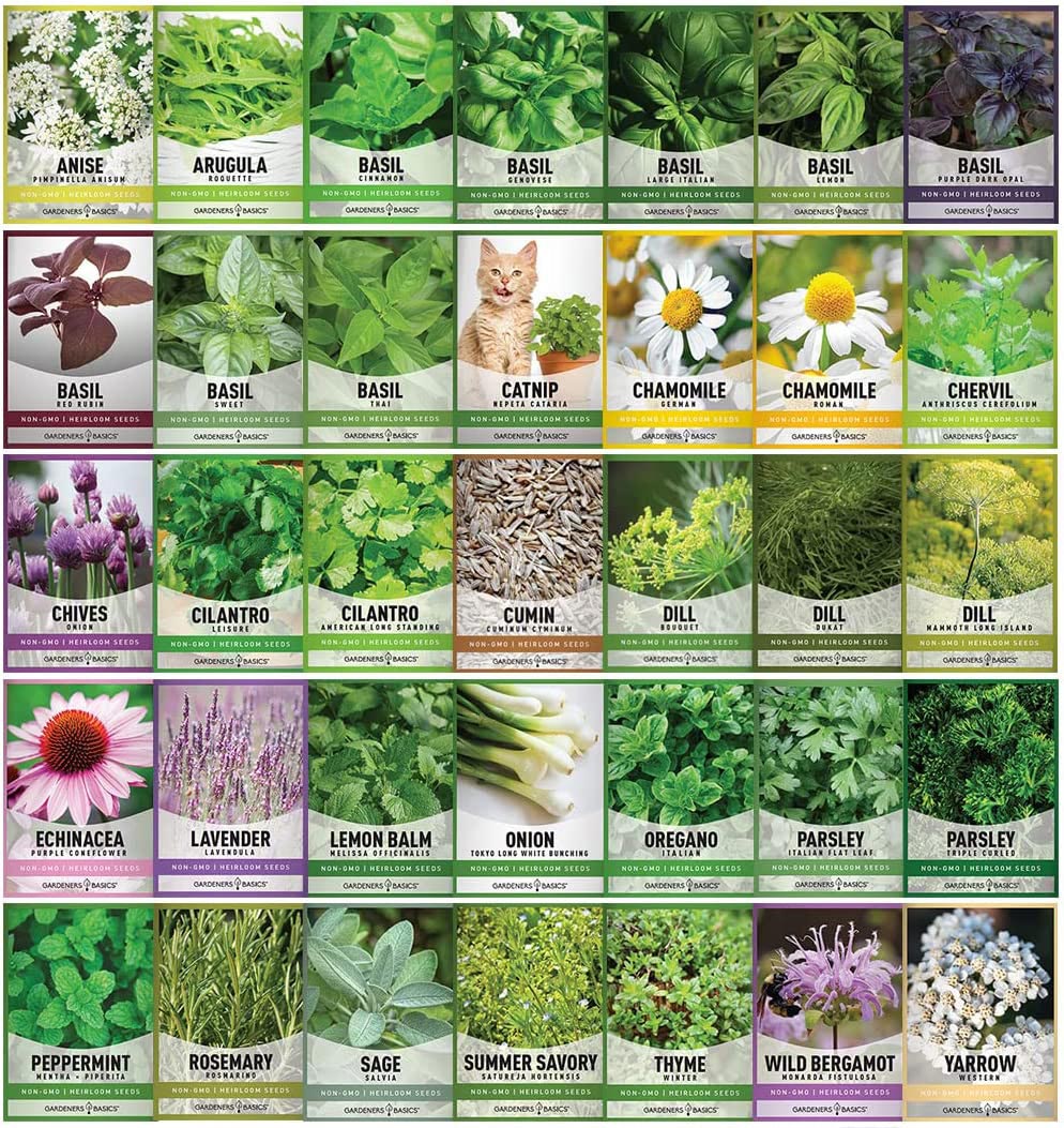 Bug Out Bag Seed Kit: 105 Varieties of Survival Seeds, Herbs, and Wildflowers