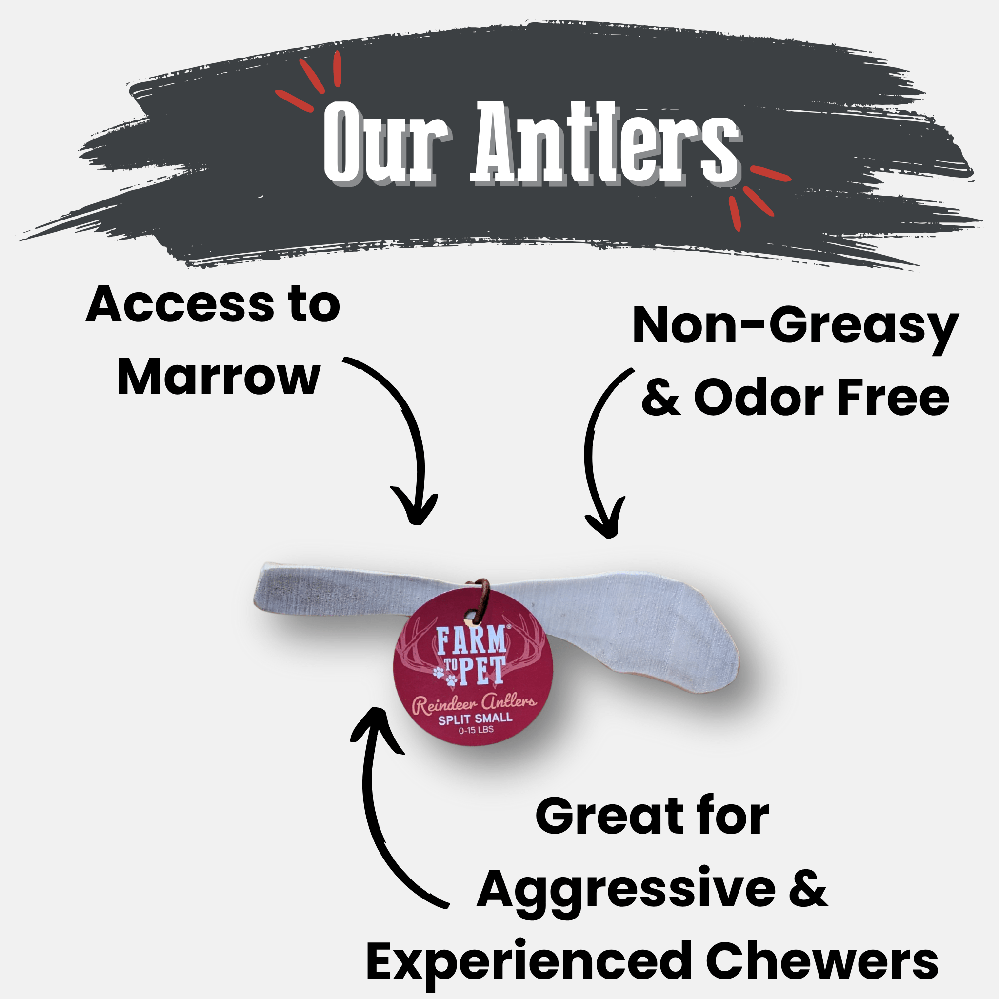 Reindeer Antler Dog Chews | Organic Chews for Dogs