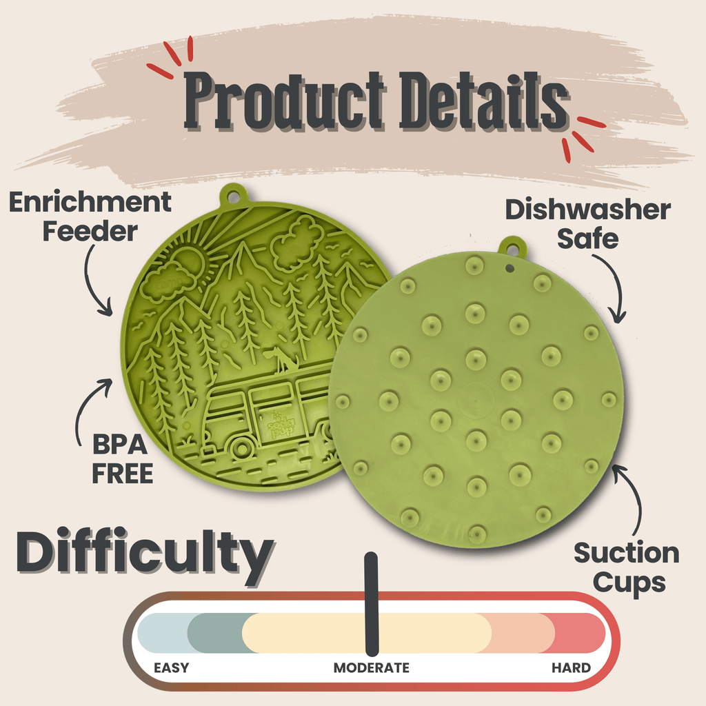 Dog Lick Mats with Suction Cups