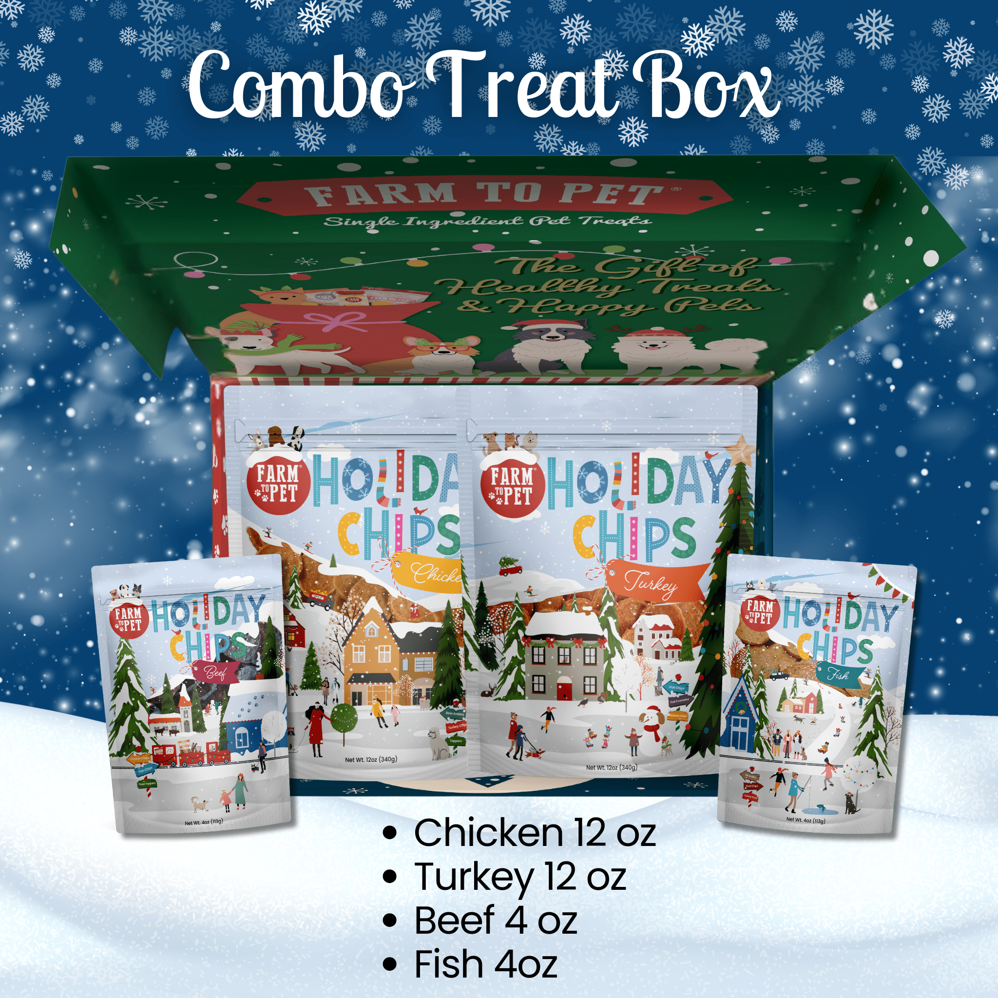 Santa Paws' Best Chipmas Dog Treat Box