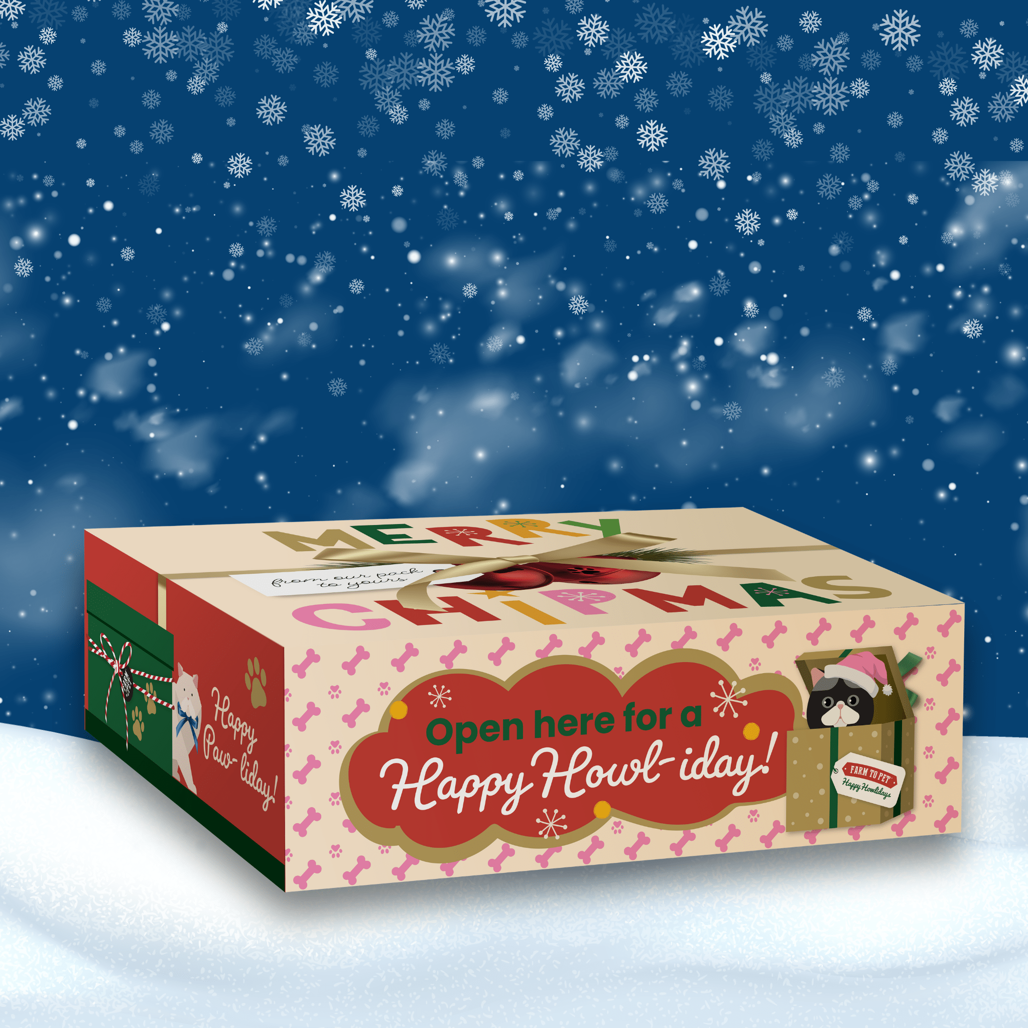 Santa Paws' Best Chipmas Dog Treat Box