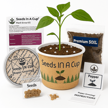 Grape Growing Kit - Complete Vine Seed Starter Kit for Home Gardeners
