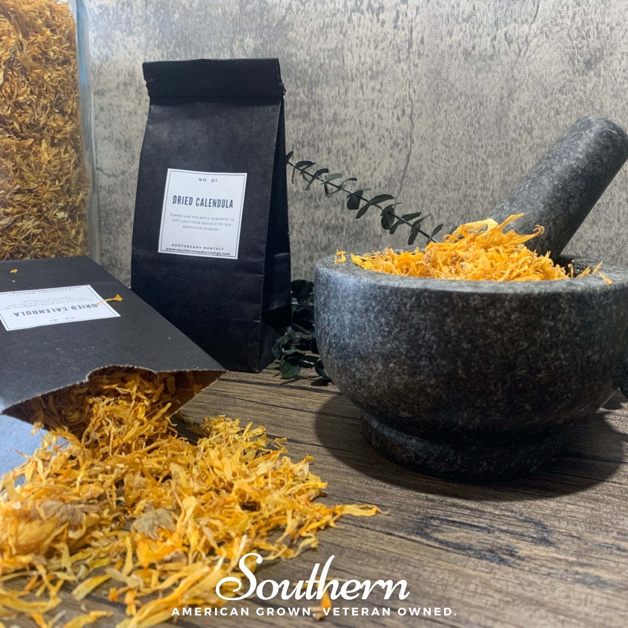 Dried Calendula Petals – 2 Cups