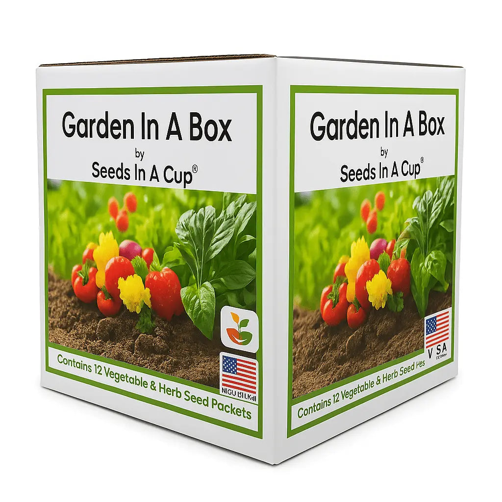 herb seeds for indoor garden Garden in a Box - 5 Vegetable & Herb Growing Kits