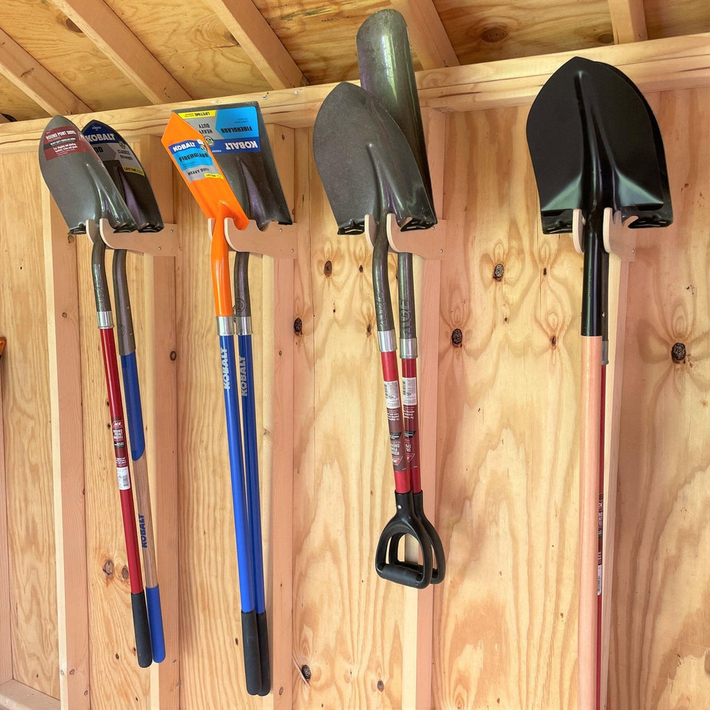 Garden Tool Organizer – Shed Storage Rack for Yard Tools