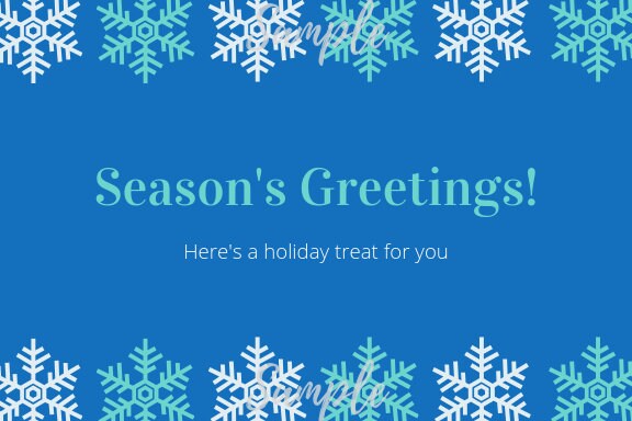 Seedville USA Shop Gift Certificate - Season's Greetings Hanukkah or Christmas Design - By Email or Postal Mail - You Choose Amount