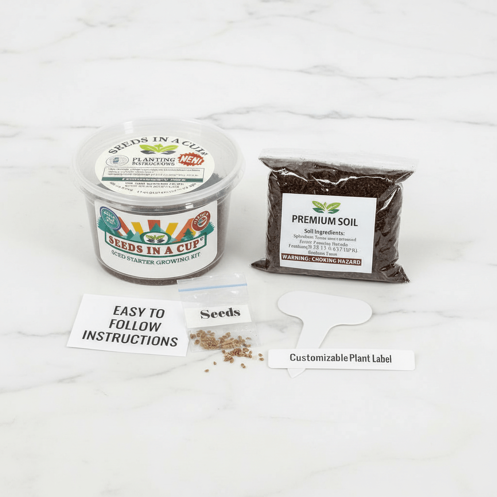 Apple Tree Growing Kit - Complete Fruit Tree Seed Starter Kit for Home Gardening