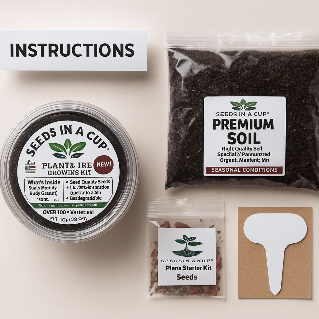 Grape Growing Kit - Complete Vine Seed Starter Kit for Home Gardeners