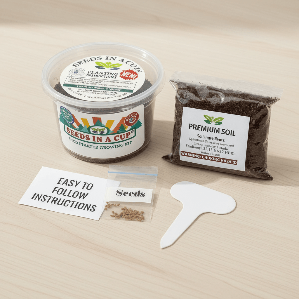 Apple Tree Growing Kit - Complete Fruit Tree Seed Starter Kit for Home Gardening
