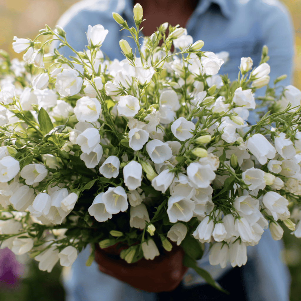 White Canterbury Bells – 100 Seeds